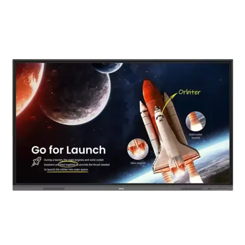 Ruimteshuttle klaar voor lancering in de ruimte.