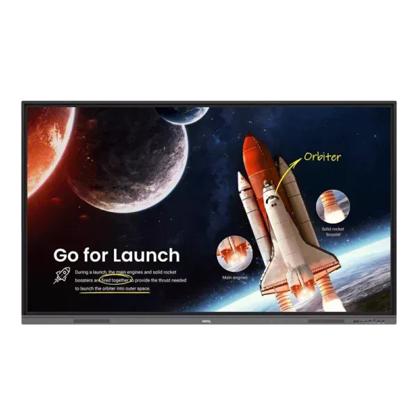 Ruimteshuttle klaar voor lancering in de ruimte.