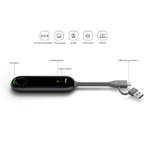 USB-dongle met microfoon en mute-knop
