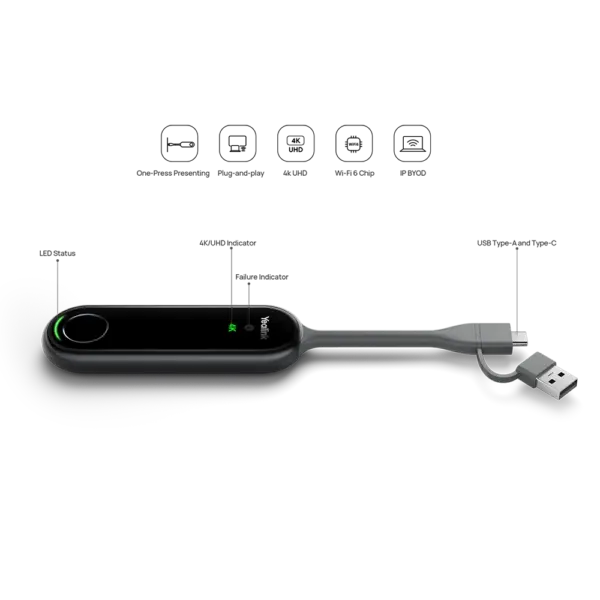 USB-dongle met microfoon en mute-knop