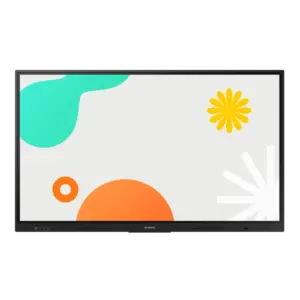 Samsung interactief scherm met abstracte afbeeldingen