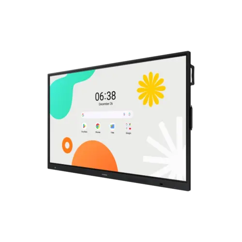 Interactief Samsung scherm met Android interface.