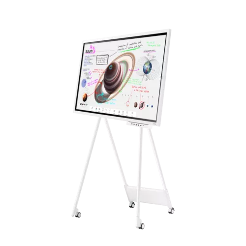 Interactief whiteboard met afbeelding van Saturnus